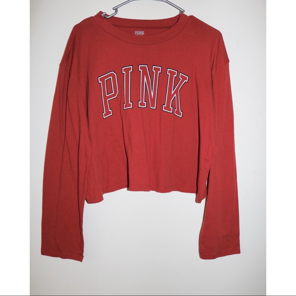 • VS Pink Campus Cropped Long Sleeve